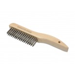 04030 - Wood Handle Stainless Steel Wire Shoe Handle Brush