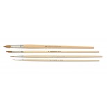 Round Long Handled Red Sable Water Color Brushes
