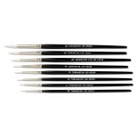 Pointed White Nylon Artist Brushes