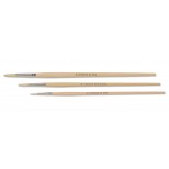 Long handle Round White Bristle Artist Brushes