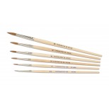 Finest Quality Short Handle Red Sable Water Color Brushes