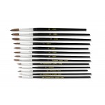 Round Pony Hair Water Color Brushes