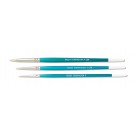 Short Handle Round White Bristle Artist Brushes
