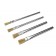 White Bristle Acid Brushes Sizes: 0,1,2,3