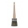 18026 - 2" Diameter Natural Grey Bristle Round Wax Brush With Round Sash Handle